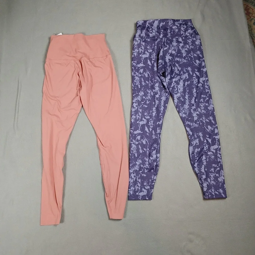 NWT‎ Lot of 2 Pair Nike Dri Fit Women's Small Pink Purple Training Leggings
